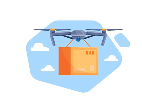 drone delivery service  irena woloszyn  dribbble