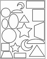 Coloring Shapes Printable Kids Pages Read sketch template