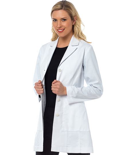 med couture boutique womens vivien  white lab coat  medical