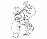 Kong Donkey Coloring Pages Country Diddy Peace Returns Clipart Mario Printable Color Popular Coloringhome Library sketch template