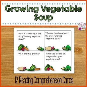 growing vegetable soup book companion   picture book cafe tpt