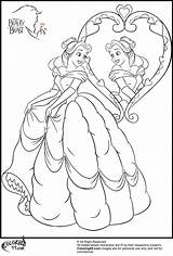 Coloring Pages Belle Princess Disney Beauty Beast Color Sheets Colouring Cartoon Book Kids Clipart Colors Comments Pokemon Library sketch template