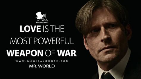 love is the most powerful weapon of war magicalquote