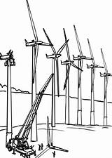 Eolica Windenergie Windmolens Schoolplaten Turbina Educolor Printen Stampare Kleurplaten Scarica sketch template