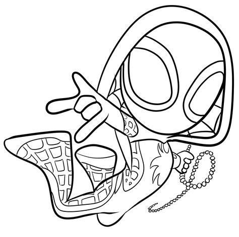 ghost spider coloring pages