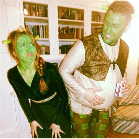 Princess Fiona And Shrek Homemade Halloween Couples