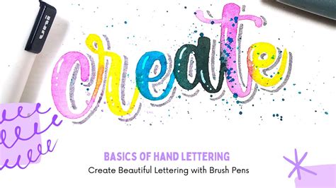 basics  hand lettering create beautiful lettering  brush pens