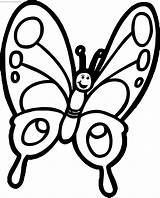 Butterfly Cartoon Drawing Coloring Clipart Clipartmag sketch template