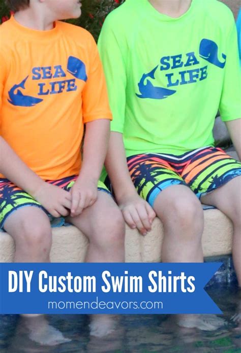 diy custom swim shirts with cricut sportflex iron on swim shirts diy