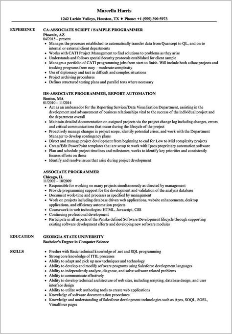 sample resume  associate degree resume  gallery
