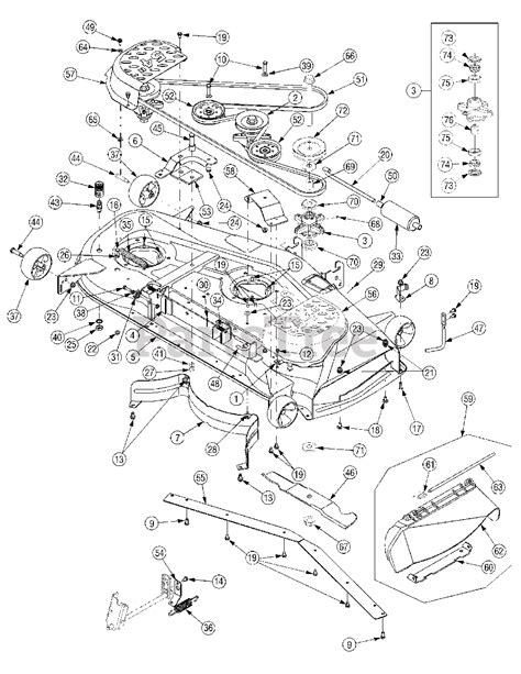 cub cadet slt  akck cub cadet  lawn tractor mower deck parts lookup