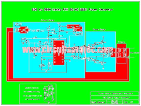 inverter  watt pwm circuit diagram digital  elec circuits diagram