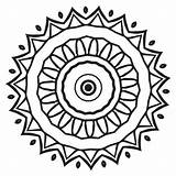 Mandala Coloring sketch template