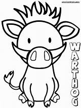 Warthog Coloring Pages Colorings sketch template