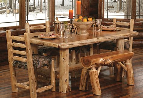 timberland dining table rustic furniture mall  timber creek