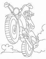 Coloring Fast Driving Motorcycle Pages Boy Safety Very Clipart Bike Kids Bicycle Popular Library Line sketch template