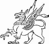 Griffin Clipart sketch template