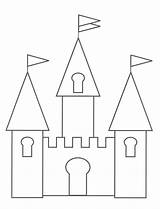 Kids Castle Coloring Template Drawing Princess Templates Bestcoloringpagesforkids Fairy Printable sketch template