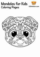 Mandalas Keychains 123kidsfun sketch template