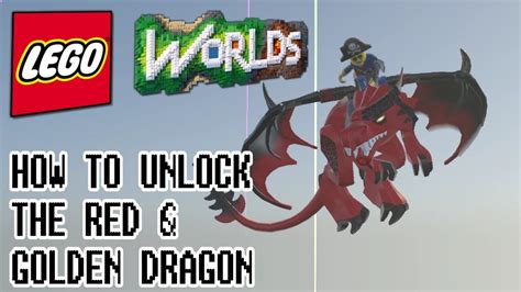 tutorial unlocking the dragon s in lego worlds youtube