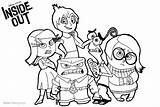 Inside Coloring Pages Disney Characters Printable Color Print Kids sketch template