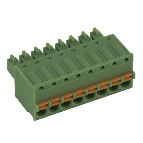 plug  pluggable green terminal block connector plug sizes spring connector mm mm