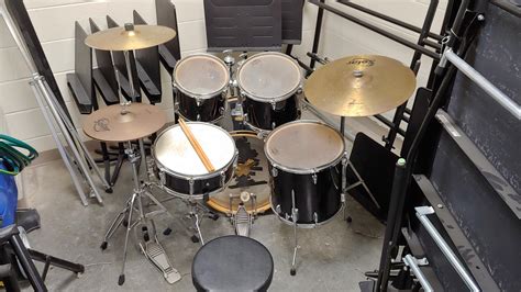 school   setup  drum kit      sounds