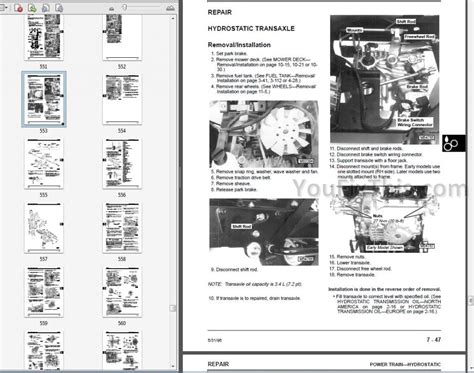 john deere lx lx lx lx lx lx repair manual lawn tractors youfixthis