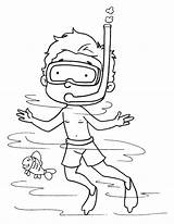 Diver Sea Coloring Pages sketch template
