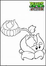 Vs Zombies Plants Coloring Kids Pages Color Funny Characters sketch template