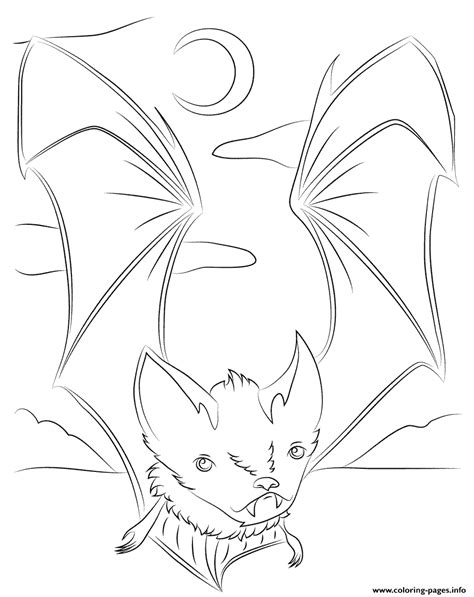 cute vampire bat halloweens coloring page printable