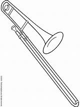 Trombone Coloring Pages sketch template