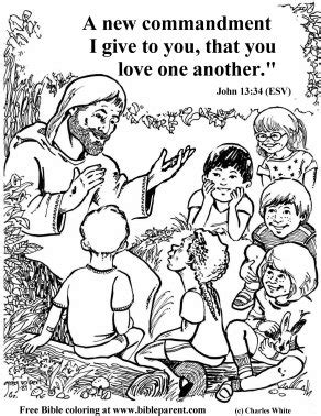 bible coloring pages  love