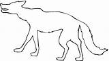 Coyote Coloring Pages Outline Cliparts Clipart Clip sketch template