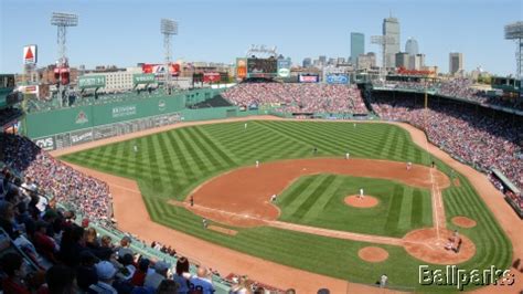 fenway park view  home plate legendary boston red sox baseball