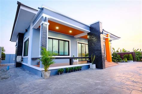 modern single floor house  elegant design pinoy house designs
