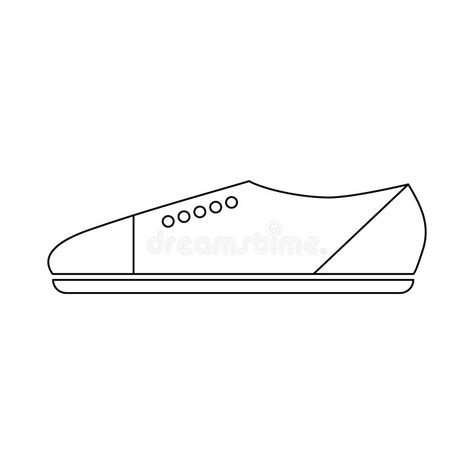 male shoe  laces icon outline style stock vector illustration