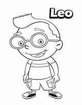 Leo Coloring Pages Little Getcolorings Einsteins sketch template