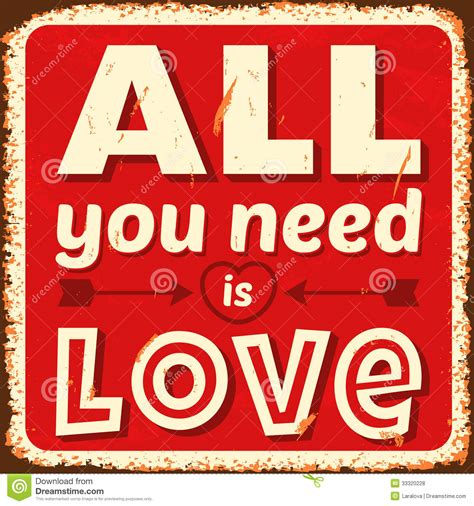 all you need is love stock vector illustration of letter 33320228