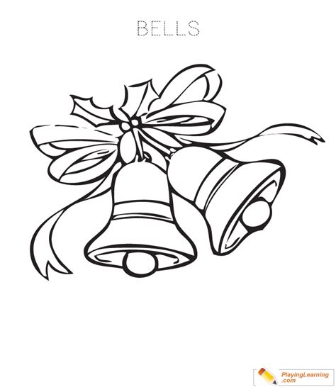 christmas bell coloring page   christmas bell coloring page