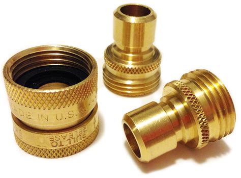 garden hose quick connect  doesnt leak   guaranteed  life worlds  brass