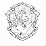 Gryffindor Crest Coloring Potter Harry Hogwarts Ravenclaw Pages House Houses Slytherin Drawing Pottermore Ausmalbilder Griffindor Hufflepuff Printable Template Print Wappen sketch template