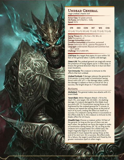 dungeons dragons  undead creatures