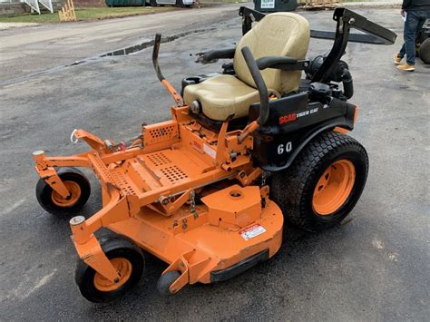 scag tiger cat commercial  turn mower whp efi   month lawn mowers  sale