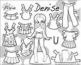 Denise Paperthinpersonas Pleats Puck sketch template