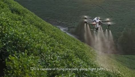 drone sprayer agras   spray width monitoring  crop health large spraying
