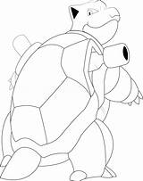 Blastoise Lineart Trainers Draw sketch template