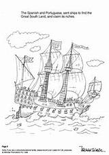 Colouring Captain Cook Whole Pages Book sketch template