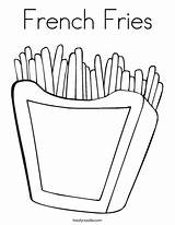 Coloring Fries French Template Noodle Twisty Outline Favorites Login Add Twistynoodle Change Print sketch template