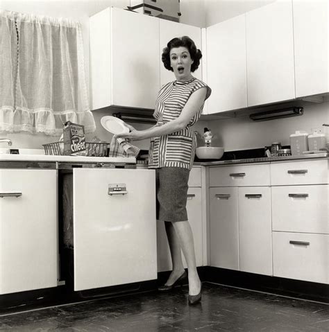 1960s Woman Housewife Wearing Smock Photograph By Vintage Images